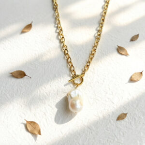 Titanium Steel Baroque Chain, Vintage Style for Women Men Daily Wear & Gifting